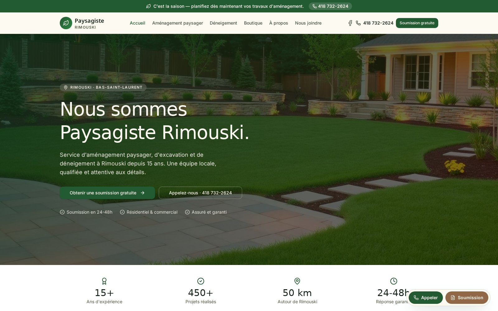 Paysagiste Rimouski