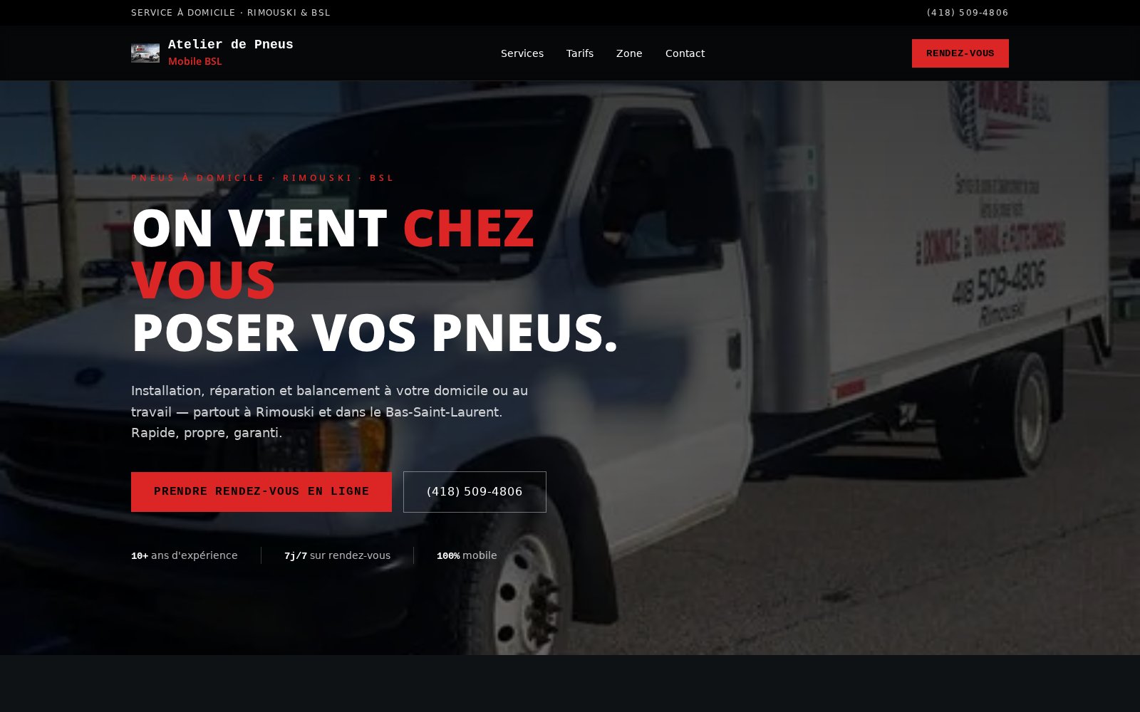 Atelier de Pneus Mobile BSL